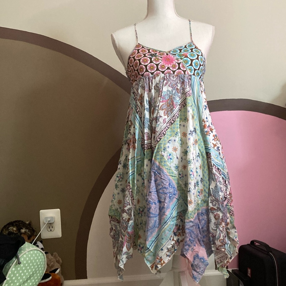 Mimi & Maggie Floral Handkerchief Dress